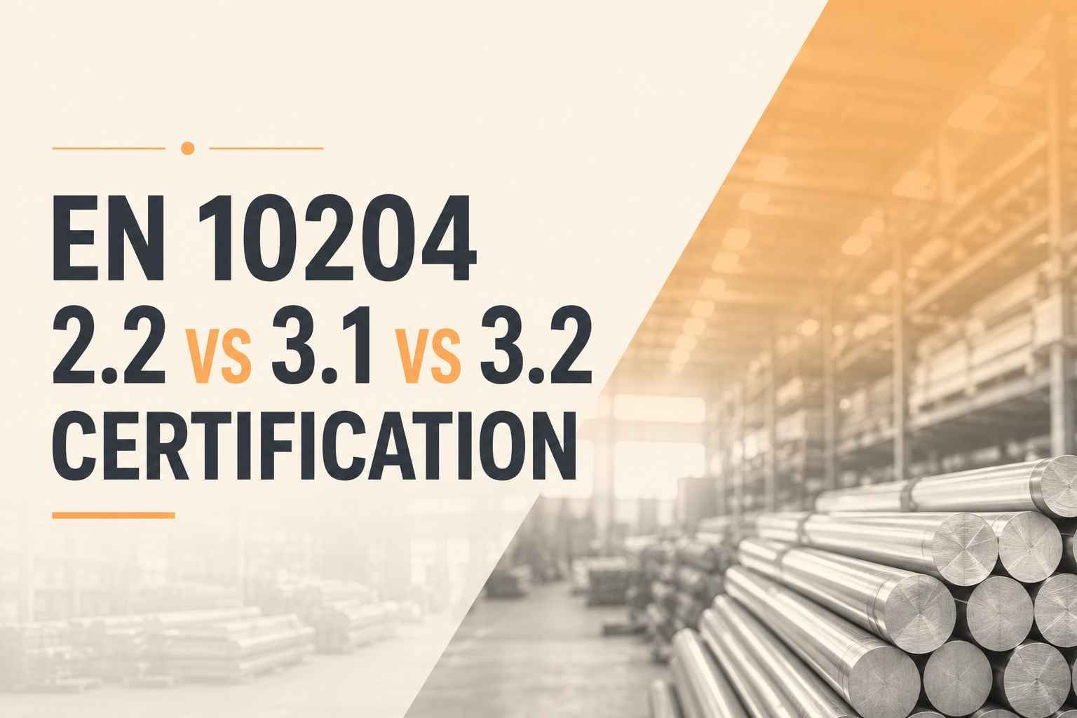 EN 10204 2.2 vs 3.1 vs 3.2 Certification Explained for Industrial Buyers